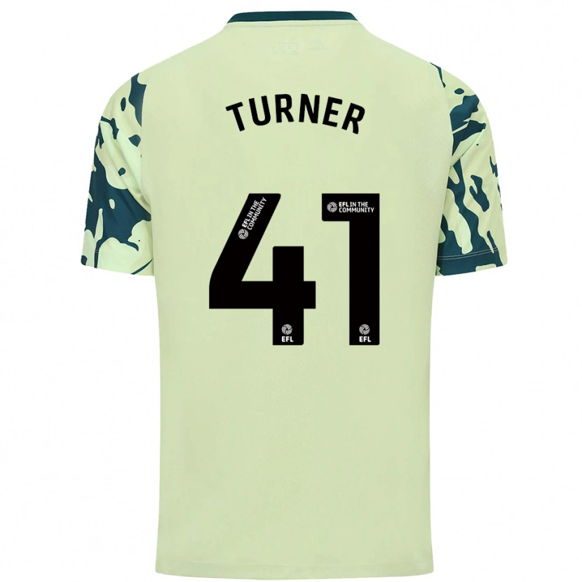 Danxen Mulher Camisola Matthew Turner #41 Verde Escuro Alternativa 2025/26 Camisa