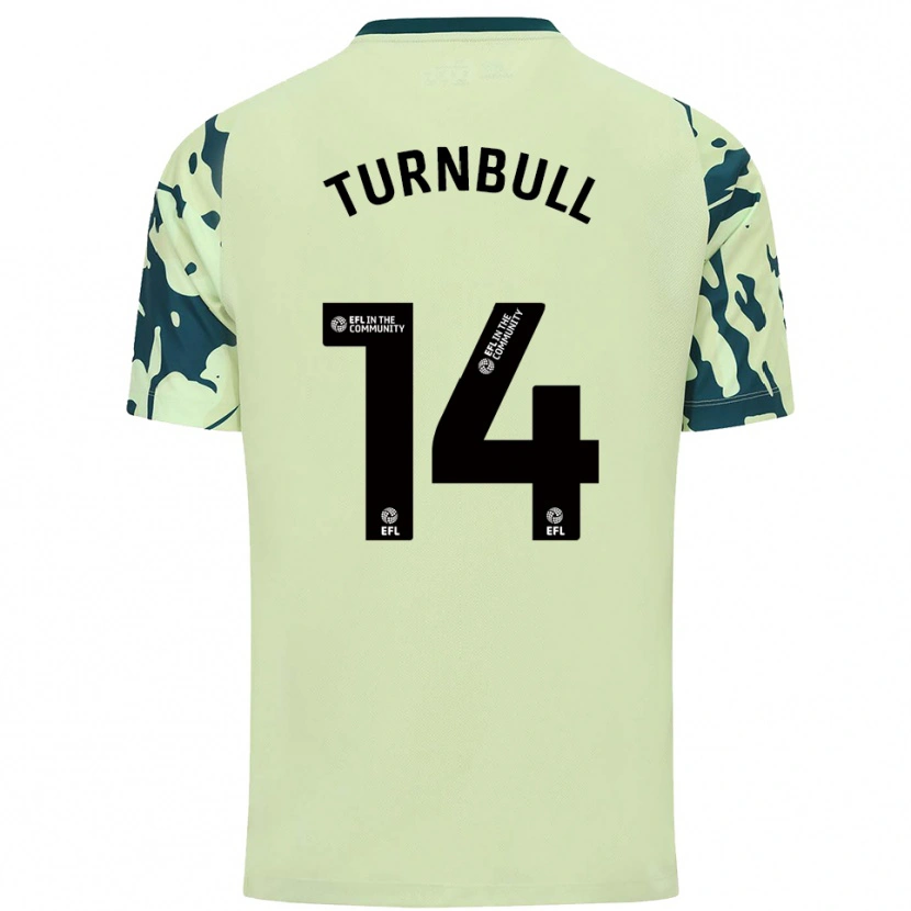 Danxen Mulher Camisola David Turnbull #14 Verde Escuro Alternativa 2025/26 Camisa