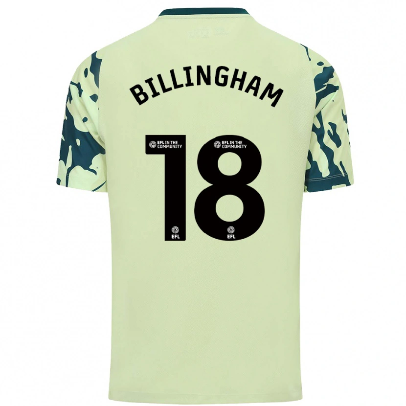 Danxen Mulher Camisola Lily Billingham #18 Verde Escuro Alternativa 2025/26 Camisa