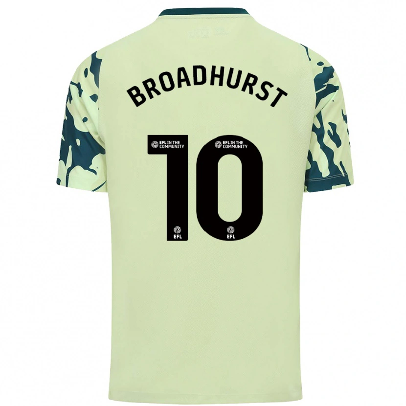 Danxen Mulher Camisola Danielle Broadhurst #10 Verde Escuro Alternativa 2025/26 Camisa