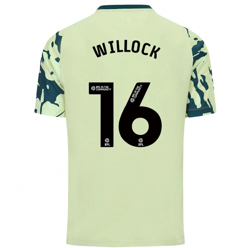 Danxen Mulher Camisola Chris Willock #16 Verde Escuro Alternativa 2025/26 Camisa