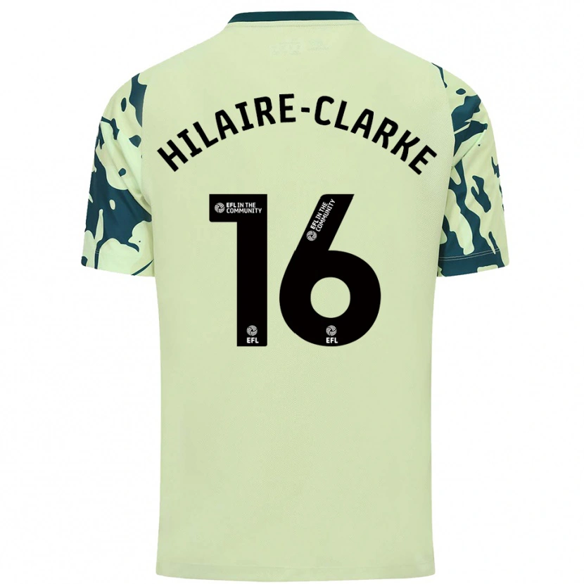 Danxen Mulher Camisola Riley Hilaire-Clarke #16 Verde Escuro Alternativa 2025/26 Camisa