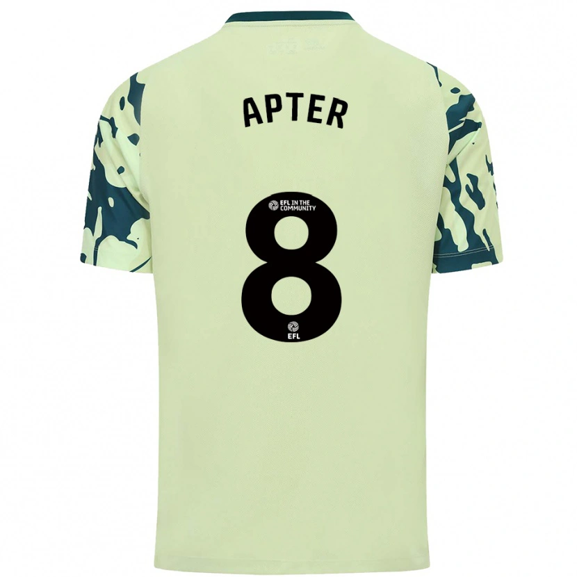 Danxen Mulher Camisola Matthew Apter #8 Verde Escuro Alternativa 2025/26 Camisa
