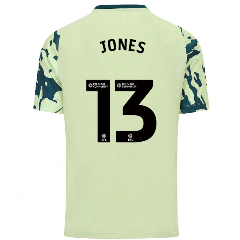 Danxen Mulher Camisola Sam Jones #13 Verde Escuro Alternativa 2025/26 Camisa