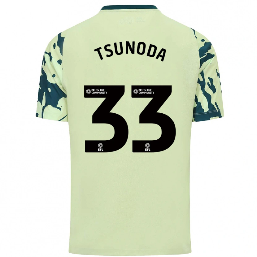 Danxen Mulher Camisola Ryotaro Tsunoda #33 Verde Escuro Alternativa 2025/26 Camisa