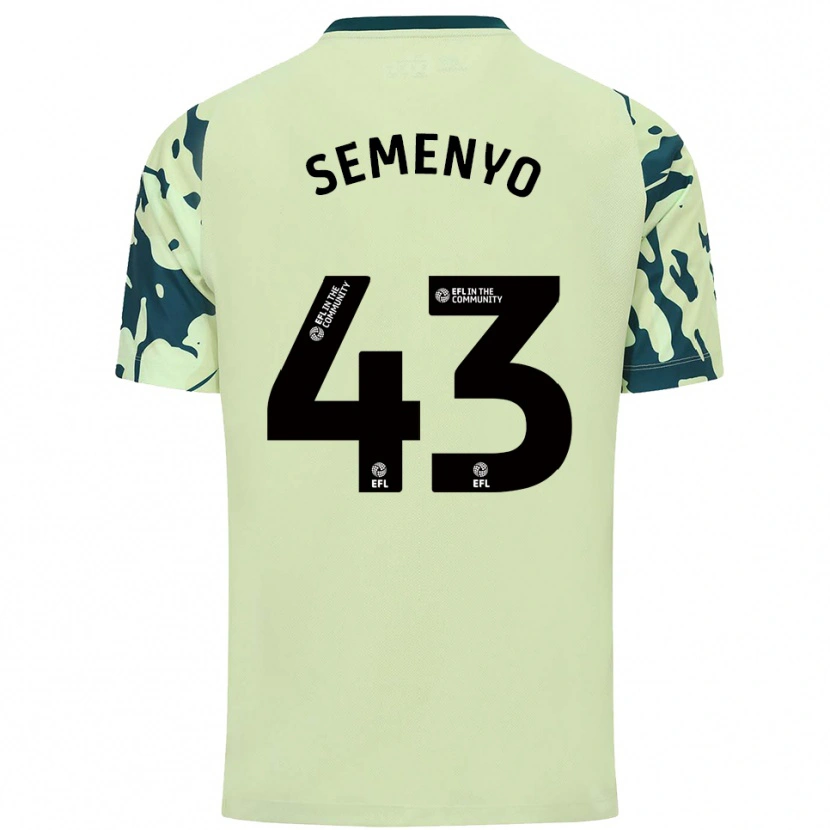 Danxen Mulher Camisola Jai Semenyo #43 Verde Escuro Alternativa 2025/26 Camisa
