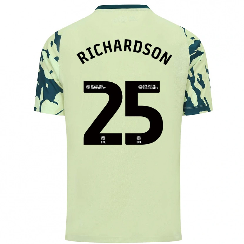 Danxen Mulher Camisola Tija Richardson #25 Verde Escuro Alternativa 2025/26 Camisa