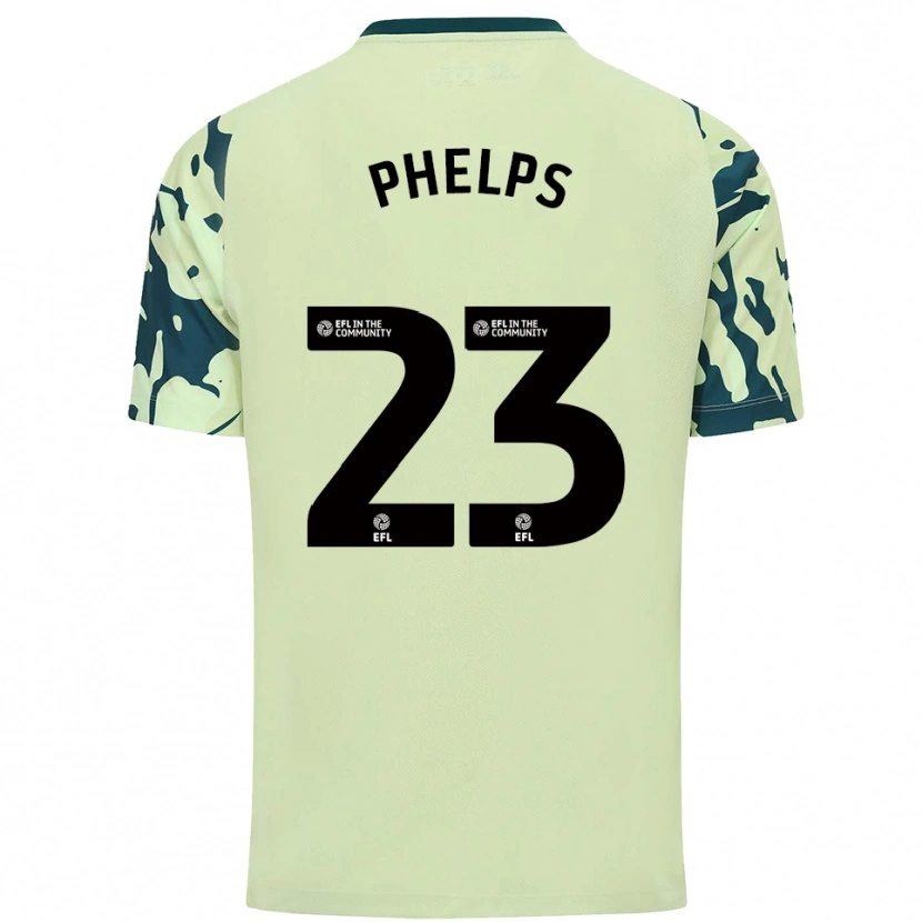 Danxen Mulher Camisola Anna Phelps #23 Verde Escuro Alternativa 2025/26 Camisa