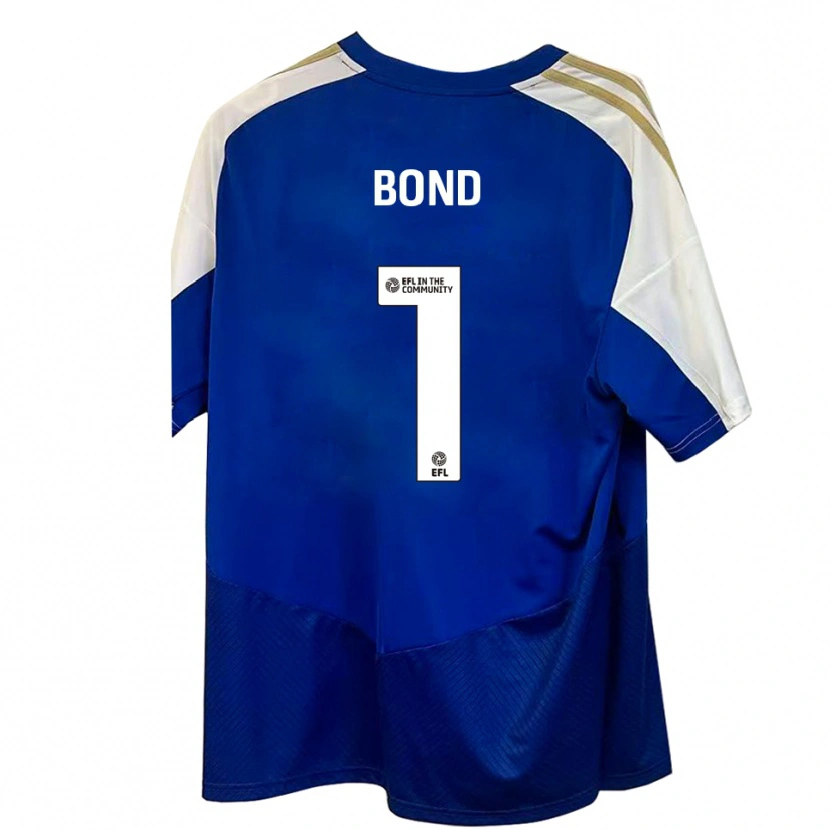 Danxen Mulher Camisola Abbi Bond #1 Azul Branco Dourado Alternativa 2025/26 Camisa