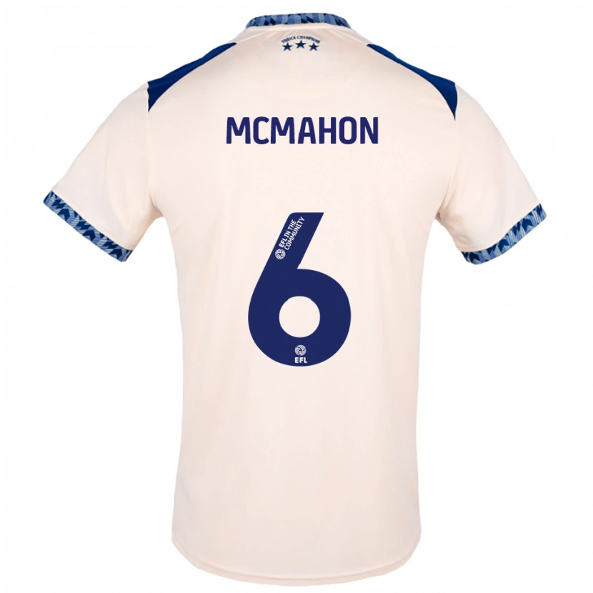 Danxen Mulher Camisola Scarlett Mcmahon #6 Branco Sujo Azul Marinho Alternativa 2025/26 Camisa
