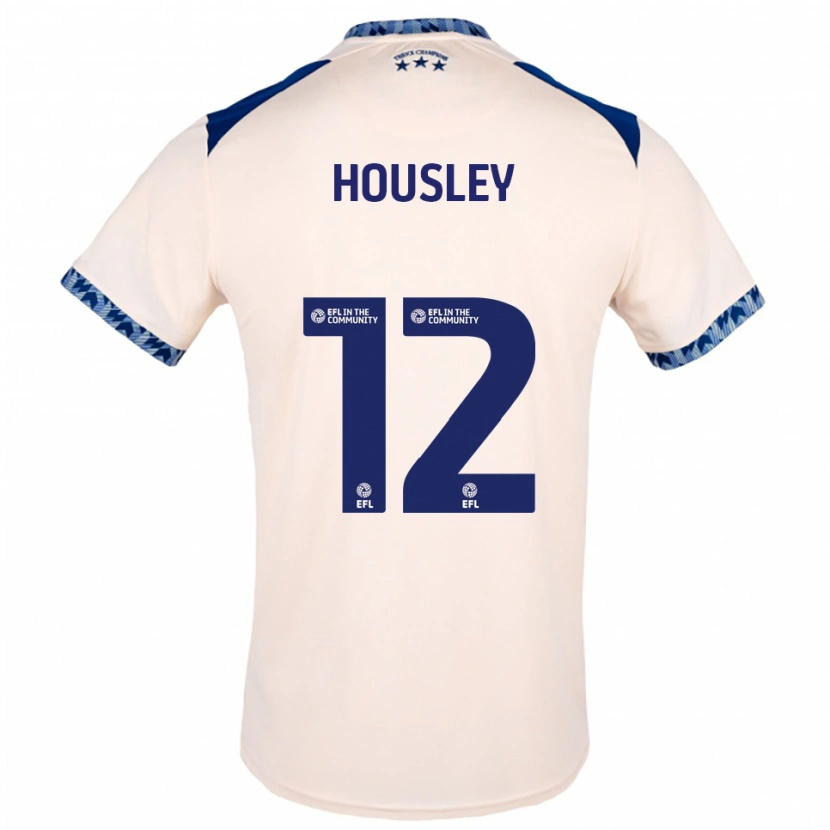 Danxen Mulher Camisola Autumn Housley #12 Branco Sujo Azul Marinho Alternativa 2025/26 Camisa