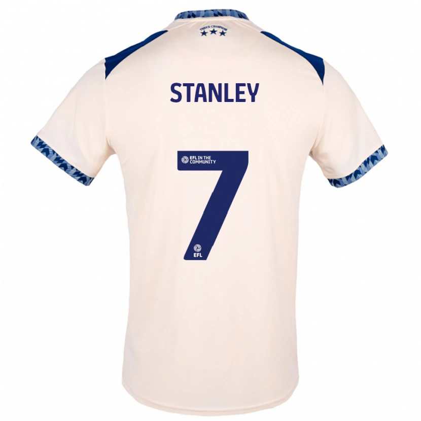 Danxen Mulher Camisola Katie Stanley #7 Branco Sujo Azul Marinho Alternativa 2025/26 Camisa