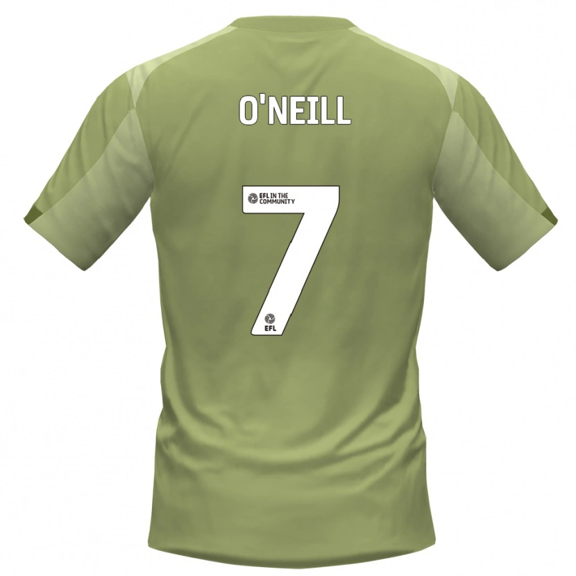 Danxen Mulher Camisola Ollie O'neill #7 Sálvia Champagne Alternativa 2025/26 Camisa