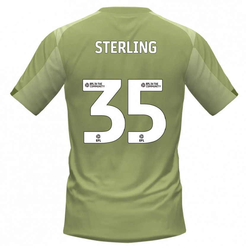 Danxen Mulher Camisola Aaron Sterling #35 Sálvia Champagne Alternativa 2025/26 Camisa