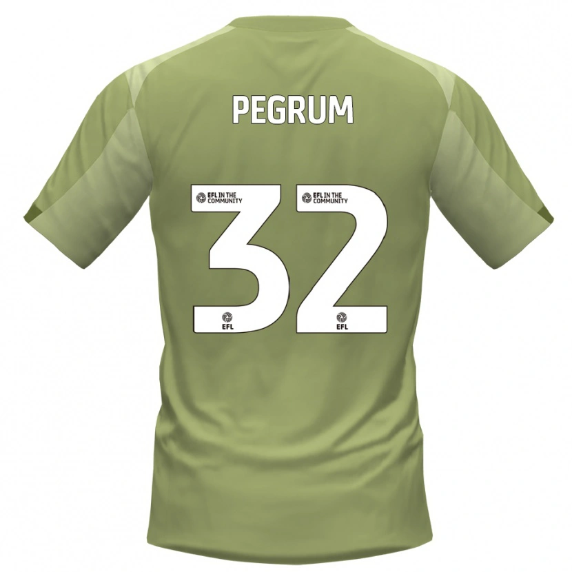 Danxen Mulher Camisola Charlie Pegrum #32 Sálvia Champagne Alternativa 2025/26 Camisa
