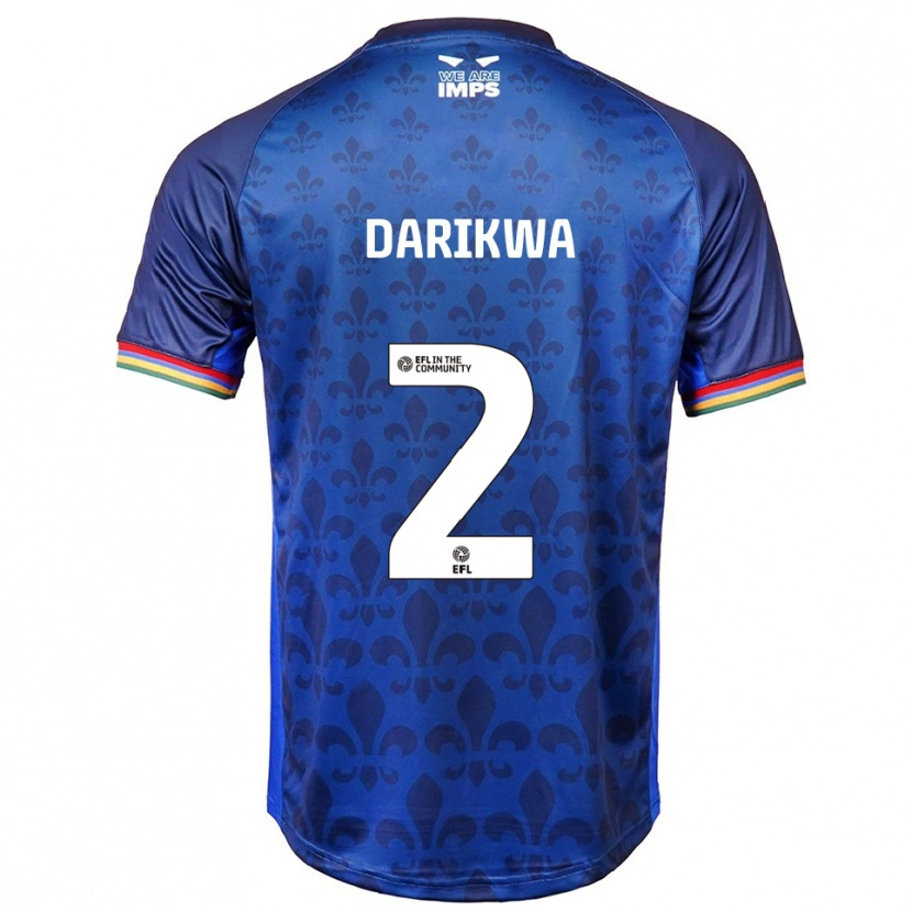 Danxen Mulher Camisola Tendayi Darikwa #2 Azul Marinho Alternativa 2025/26 Camisa