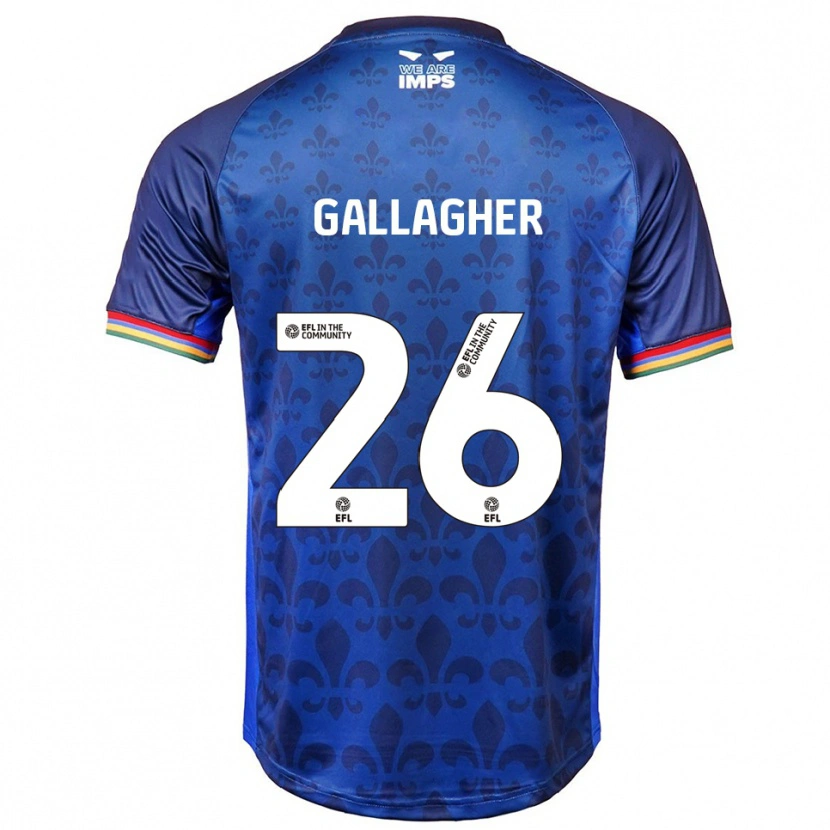 Danxen Mulher Camisola Oisín Gallagher #26 Azul Marinho Alternativa 2025/26 Camisa