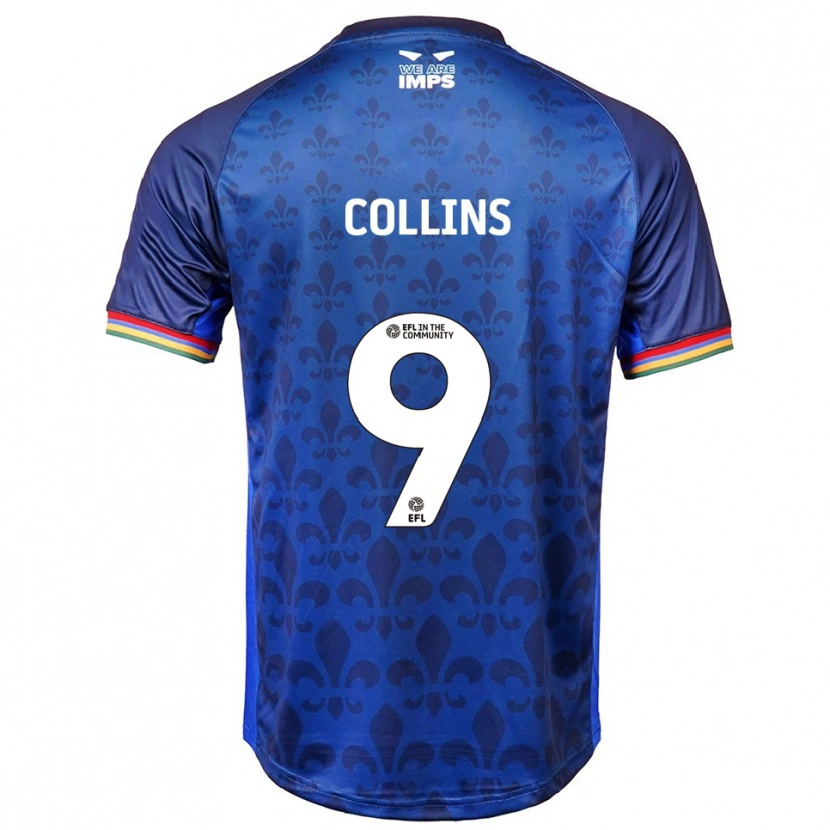 Danxen Mulher Camisola James Collins #9 Azul Marinho Alternativa 2025/26 Camisa
