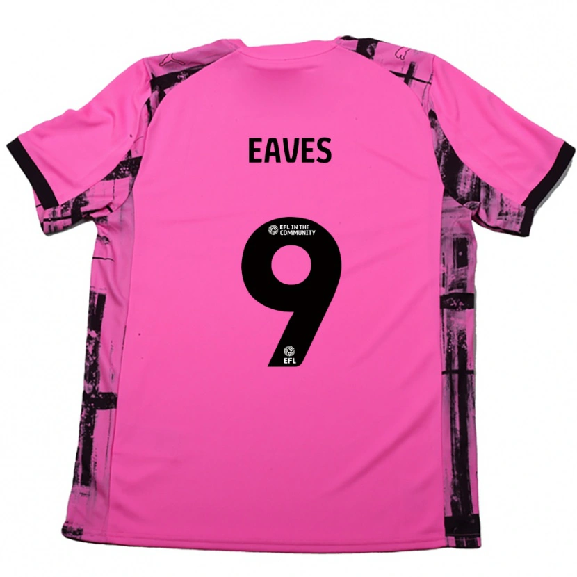 Danxen Mulher Camisola Tom Eaves #9 Rosa Vermelho Preto Alternativa 2025/26 Camisa