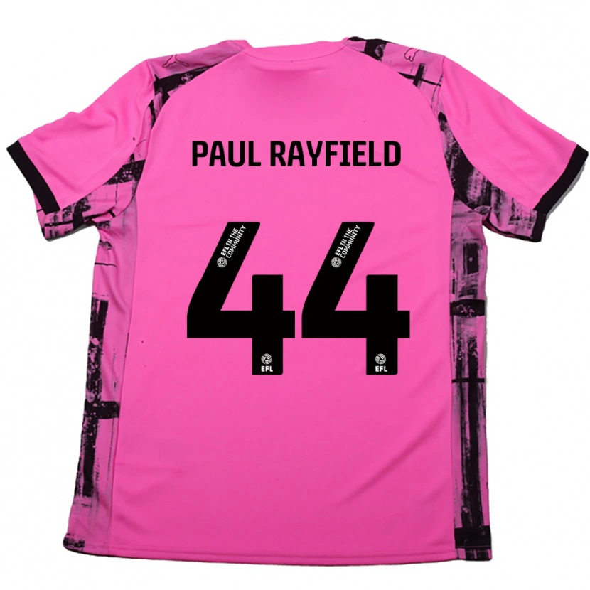 Danxen Mulher Camisola Josh Paul Rayfield #44 Rosa Vermelho Preto Alternativa 2025/26 Camisa
