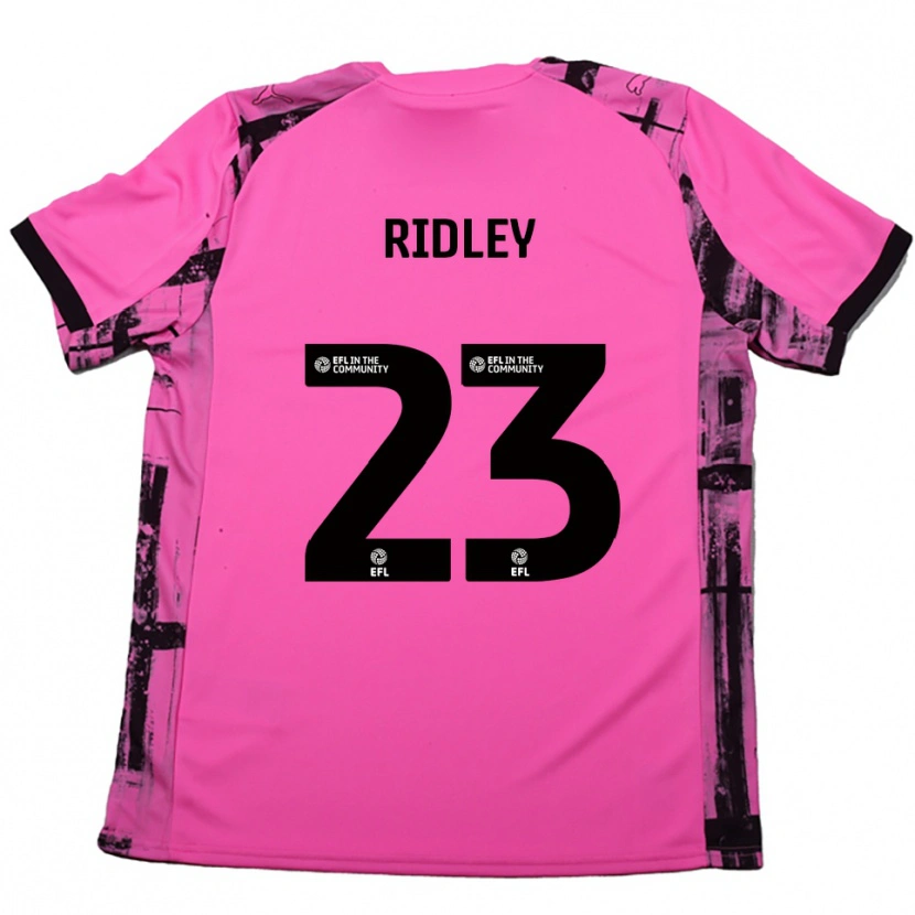 Danxen Mulher Camisola Paige Ridley #23 Rosa Vermelho Preto Alternativa 2025/26 Camisa