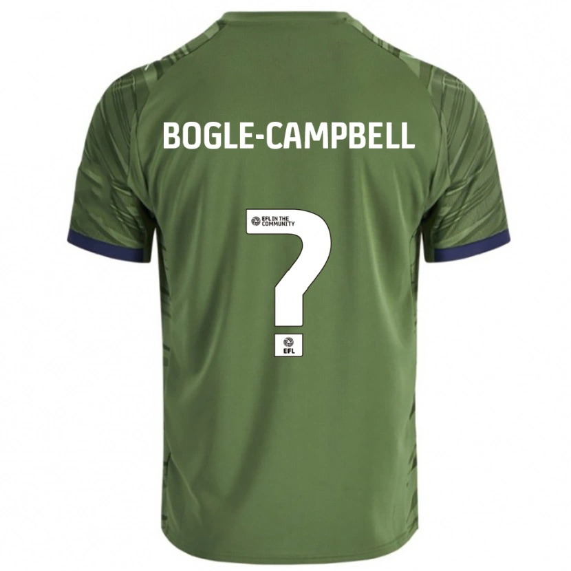 Danxen Mulher Camisola Ma'kel Bogle-Campbell #0 Verde Branco Alternativa 2025/26 Camisa