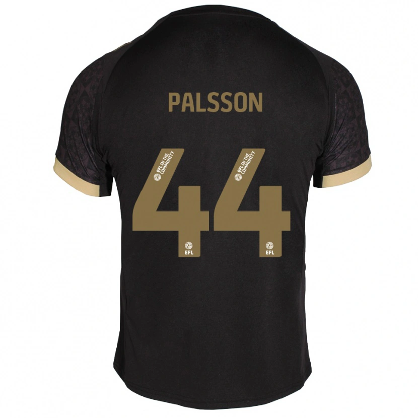 Danxen Mulher Camisola Victor Pálsson #44 Preto Dourado Alternativa 2025/26 Camisa