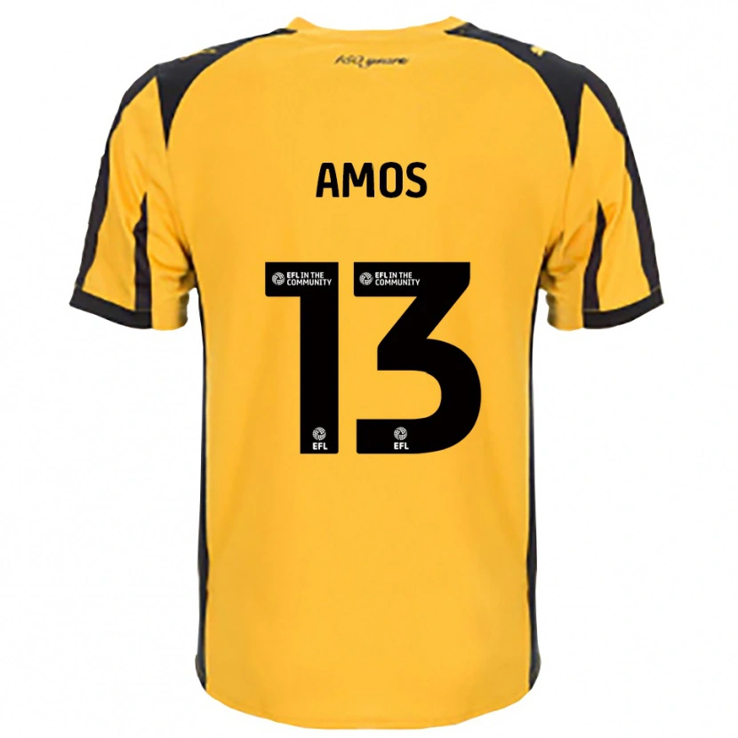 Danxen Mulher Camisola Ben Amos #13 Laranja Preto Alternativa 2025/26 Camisa