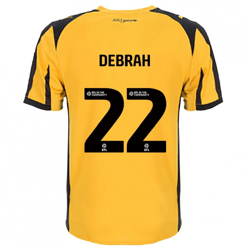 Danxen Mulher Camisola Jesse Debrah #22 Laranja Preto Alternativa 2025/26 Camisa