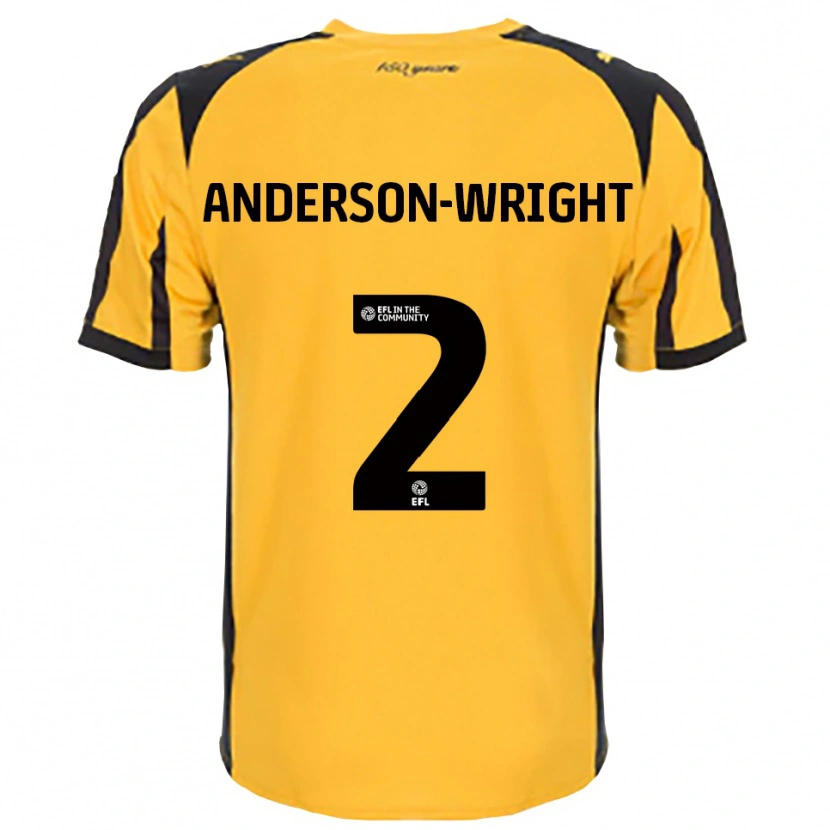 Danxen Mulher Camisola Daisy Anderson-Wright #2 Laranja Preto Alternativa 2025/26 Camisa