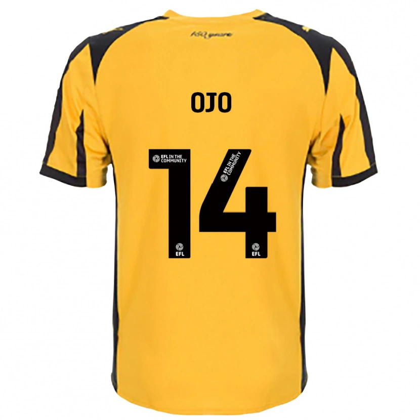 Danxen Mulher Camisola Funso Ojo #14 Laranja Preto Alternativa 2025/26 Camisa