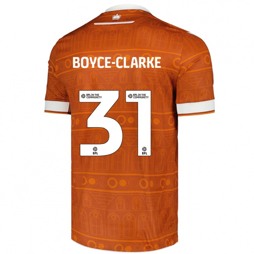 Danxen Mulher Camisola Coniah Boyce-Clarke #31 Laranja Branco Alternativa 2025/26 Camisa