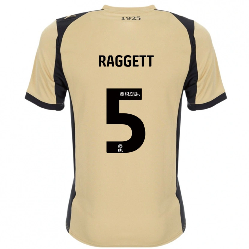 Danxen Mulher Camisola Sean Raggett #5 Dourado Preto Alternativa 2025/26 Camisa