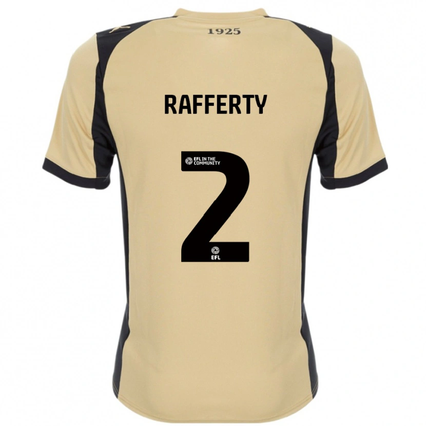 Danxen Mulher Camisola Joe Rafferty #2 Dourado Preto Alternativa 2025/26 Camisa