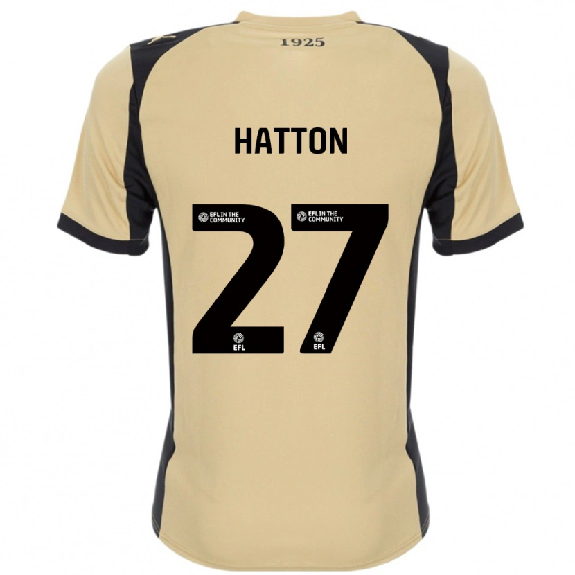 Danxen Mulher Camisola Ben Hatton #27 Dourado Preto Alternativa 2025/26 Camisa