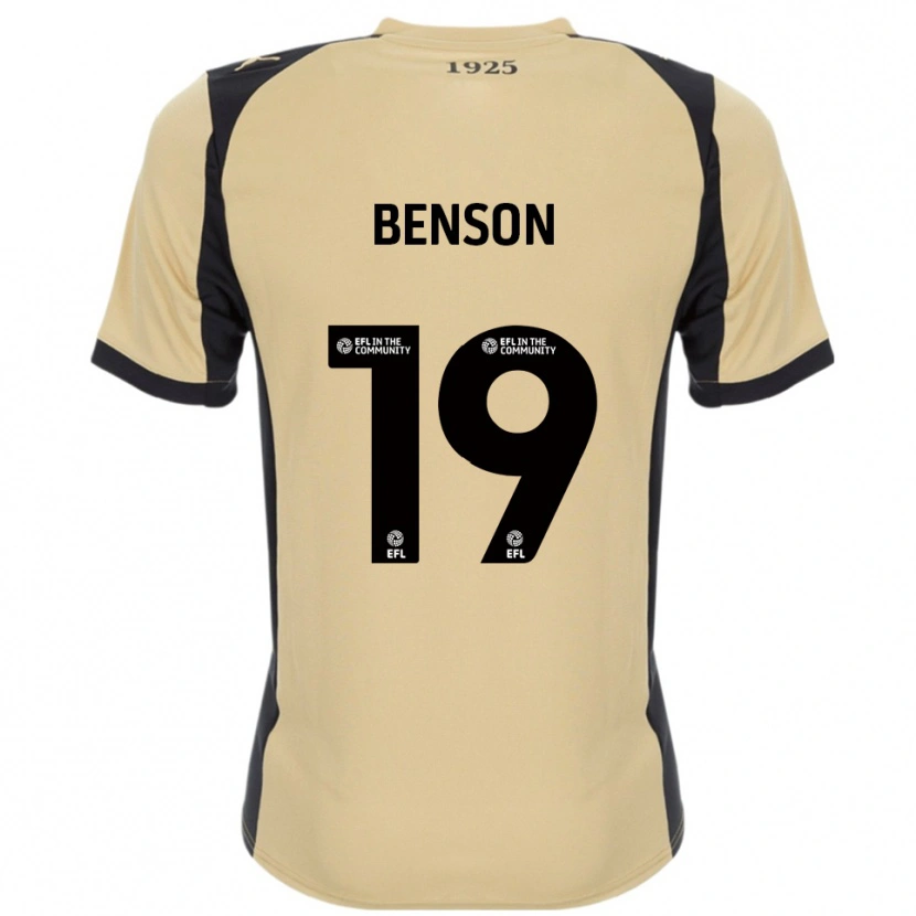 Danxen Mulher Camisola Josh Benson #19 Dourado Preto Alternativa 2025/26 Camisa