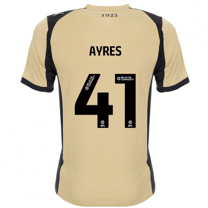 Danxen Mulher Camisola Josh Ayres #41 Dourado Preto Alternativa 2025/26 Camisa