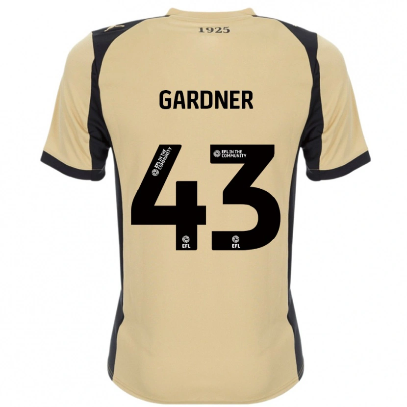 Danxen Mulher Camisola Dean Gardner #43 Dourado Preto Alternativa 2025/26 Camisa