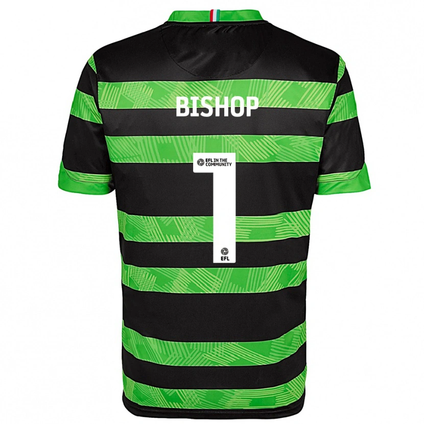 Danxen Mulher Camisola Nathan Bishop #1 Preto Verde Alternativa 2025/26 Camisa