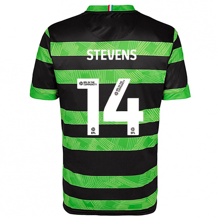 Danxen Mulher Camisola Matty Stevens #14 Preto Verde Alternativa 2025/26 Camisa