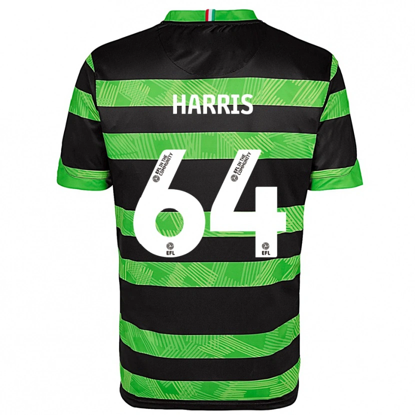 Danxen Mulher Camisola Conor Harris #64 Preto Verde Alternativa 2025/26 Camisa