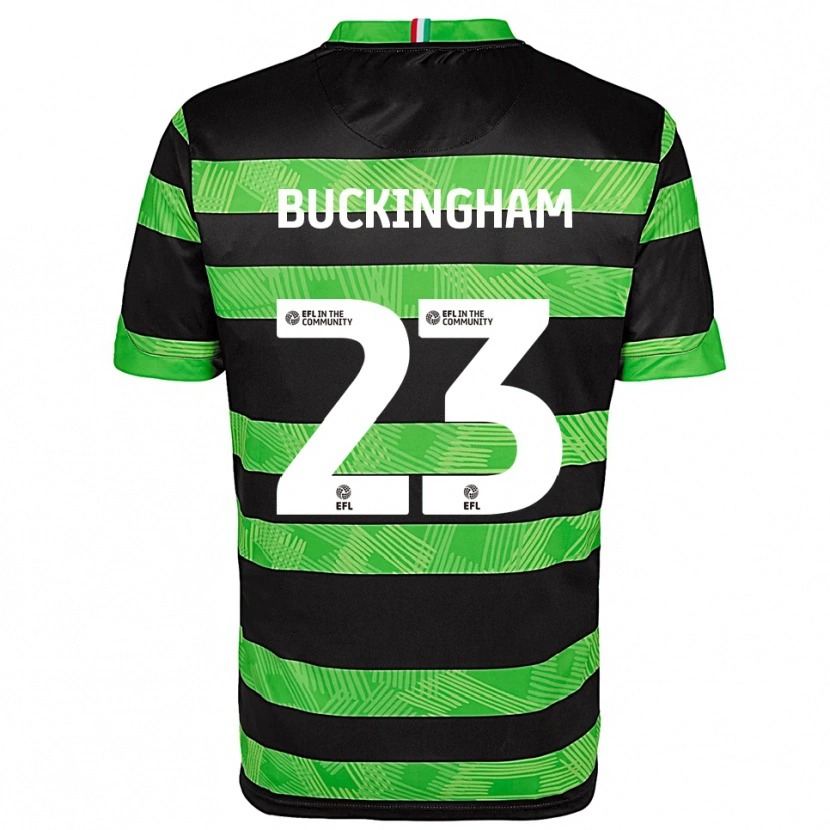 Danxen Mulher Camisola Kaylee Buckingham #23 Preto Verde Alternativa 2025/26 Camisa