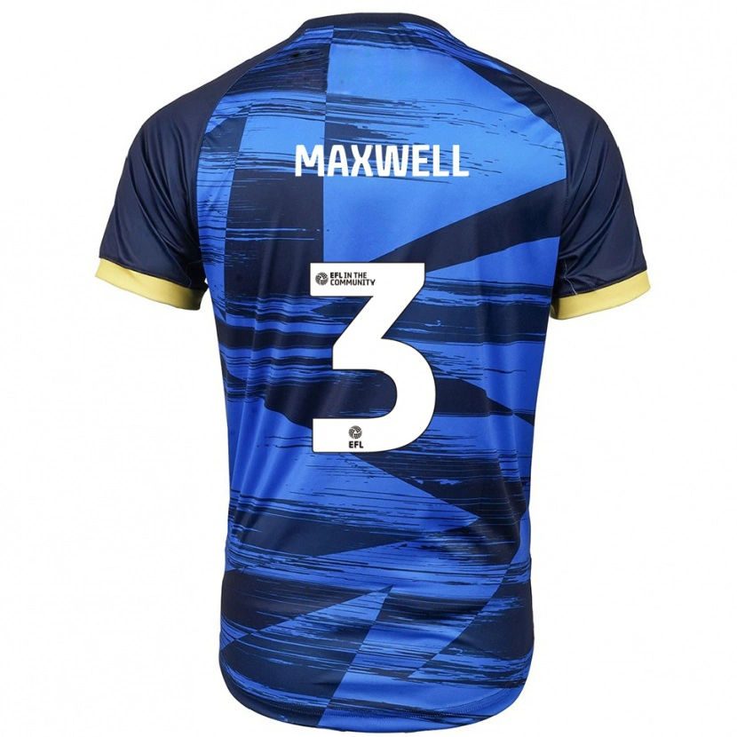 Danxen Mulher Camisola James Maxwell #3 Azul Marinho Alternativa 2025/26 Camisa
