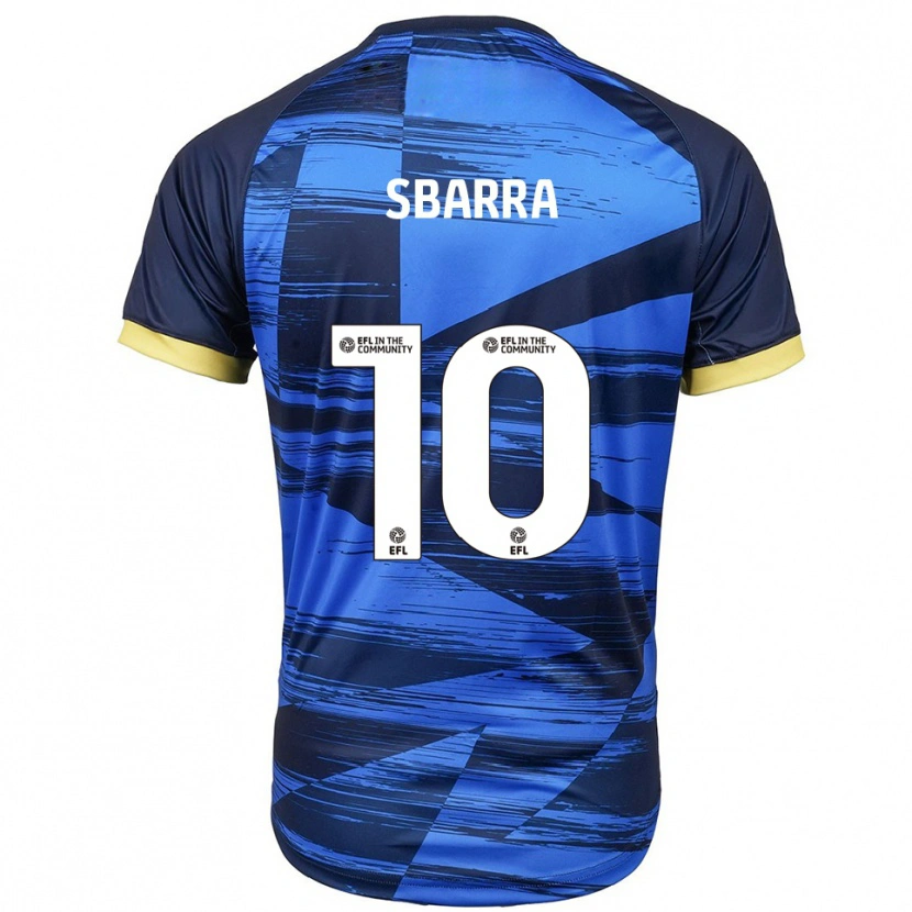 Danxen Mulher Camisola Joe Sbarra #10 Azul Marinho Alternativa 2025/26 Camisa