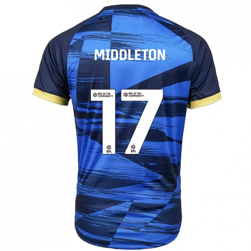 Danxen Mulher Camisola Glenn Middleton #17 Azul Marinho Alternativa 2025/26 Camisa