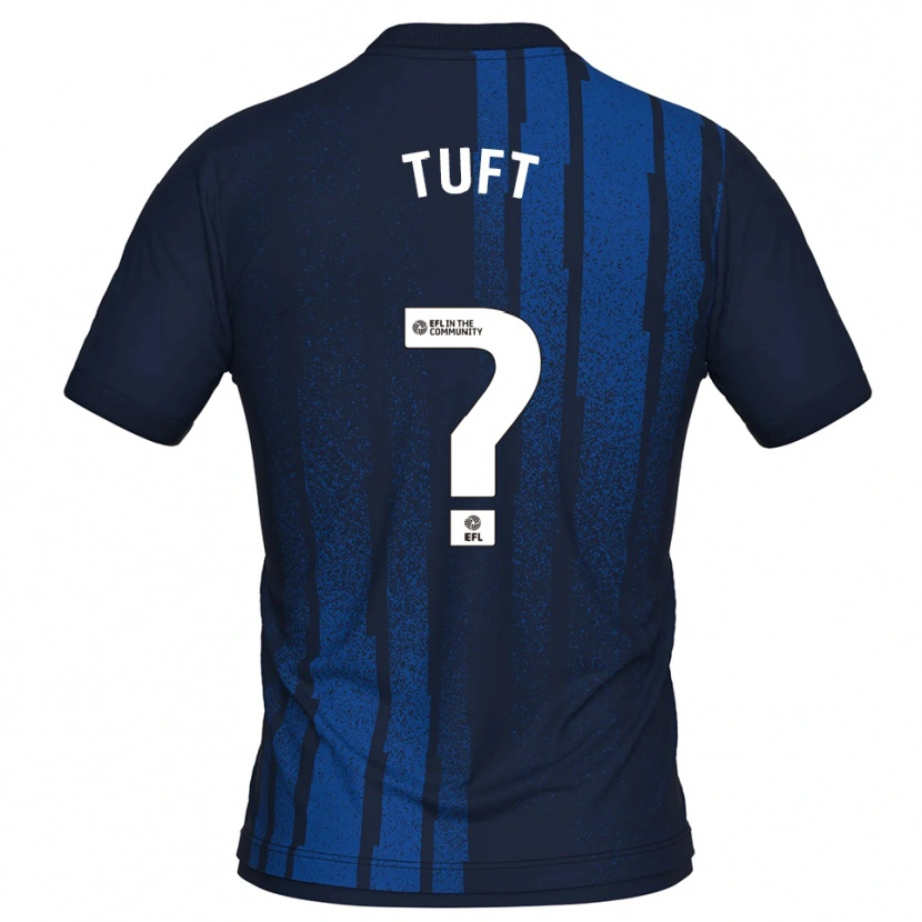 Danxen Mulher Camisola Jacob Tuft #0 Azul Marinho Branco Alternativa 2025/26 Camisa