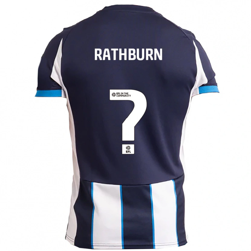 Danxen Mulher Camisola Levi Rathburn #0 Branco Azul Marinho Alternativa 2025/26 Camisa