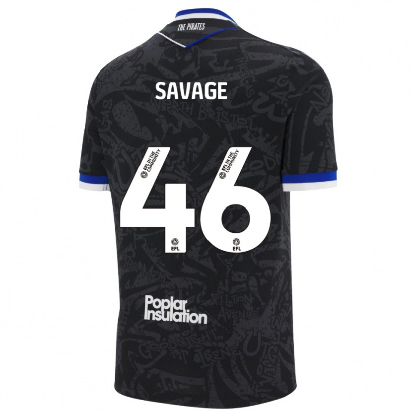 Danxen Mulher Camisola Taelan Savage #46 Preto Branco Alternativa 2025/26 Camisa