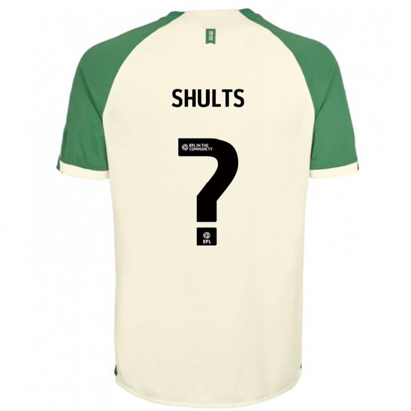 Danxen Mulher Camisola Sophie Shults #0 Branco Sujo Verde Alternativa 2025/26 Camisa