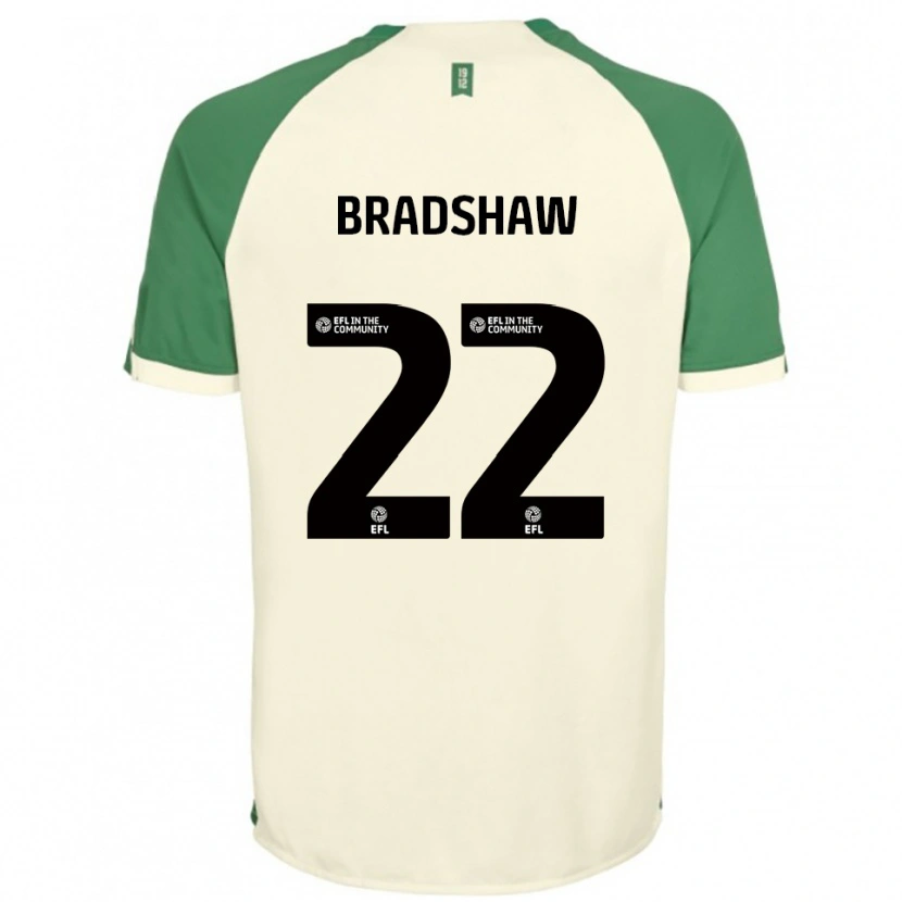 Danxen Mulher Camisola Zak Bradshaw #22 Branco Sujo Verde Alternativa 2025/26 Camisa